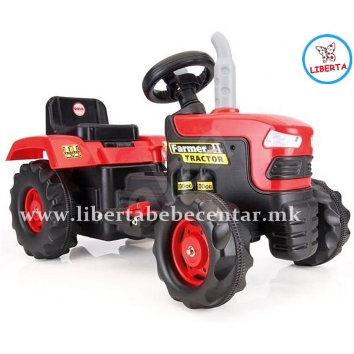 Трактор со педали (red)