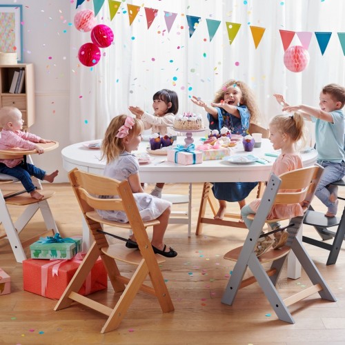 Kinderkraft столче за хранење ENOCK ( wooden natural)