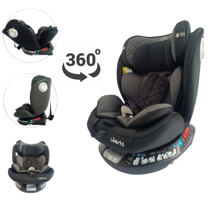 Liberta седиште SIRIUS2 0-36kg 360° ISOFIX black 