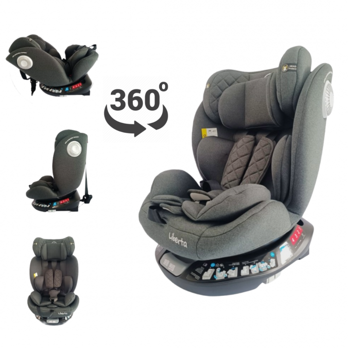 Liberta седиште SIRIUS2 0-36kg 360° ISOFIX dark grey