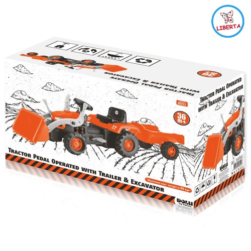 Багер со приколка (orange)