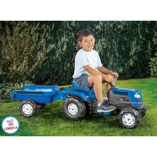 Трактор со приколка (blue)