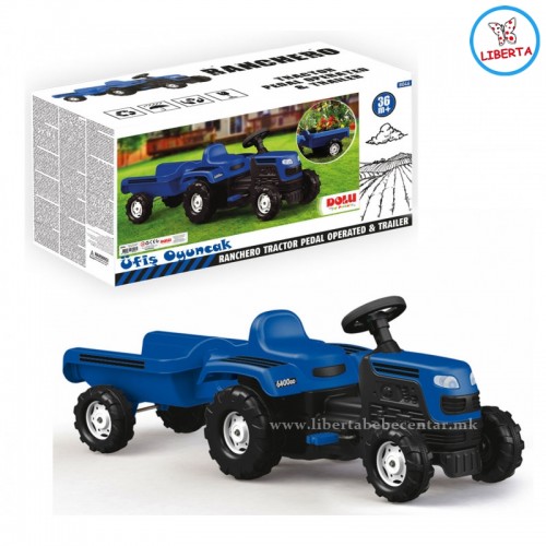 Трактор со приколка (blue)