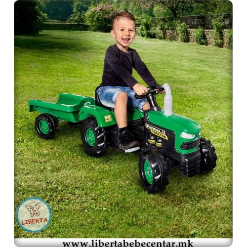 Трактор со приколка (green)