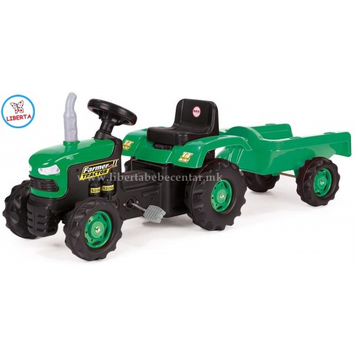 Трактор со приколка (green)