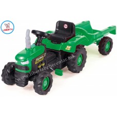 Трактор со приколка (green)
