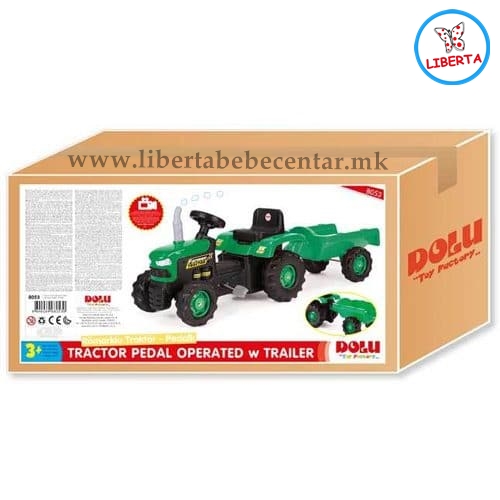 Трактор со приколка (green)