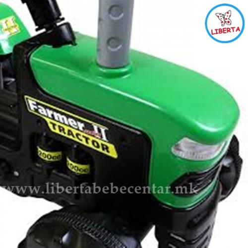 Трактор со приколка (green)