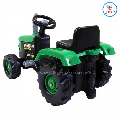 Трактор со приколка (green)