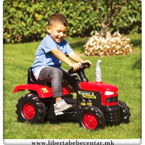 Трактор со педали (red)