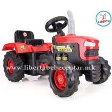 Трактор со педали (red)