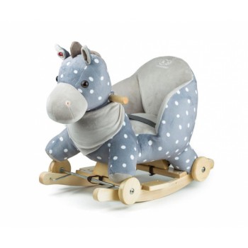 Kinderkraft PLUSH ROCKING HORSE (2 in 1) grey