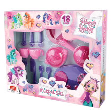 PRINCESS UNICORN DINING SET - Сет за јадење (18 парчиња)