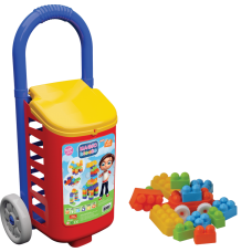 MAGIC BLOCKS SHOPPING TROLLEY - Количка со коцки (38 парчиња)