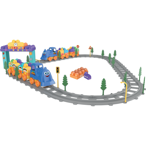 MAGIC BLOCKS TRAIN SET - Сет воз магични коцки 93 парчиња
