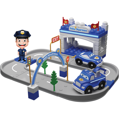 MAGIC BLOCKS POLICE SET - Сет магични коцки полиција 52 парчиња