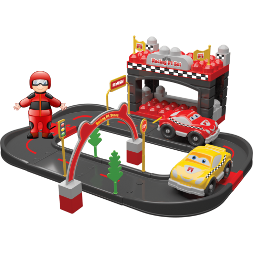 MAGIC BLOCKS F1 RACING TRACK - Сет магични коцки формула 52 парчиња