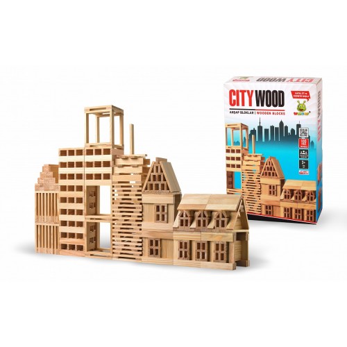 CITY WOOD - Дрвен град 100 парчиња