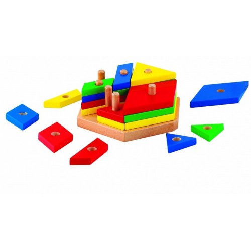 PUZZLE HEXAGON - Дрвена сложувалка хексагон