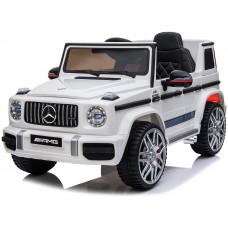 Автомобил на акумулатор - Mercedes Benz G WAGON G63 AMG white licensed design