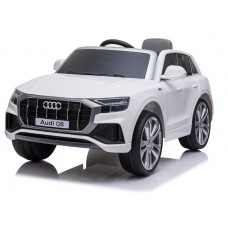 Автомобил на акумулатор - Audi Q8 white licensed design