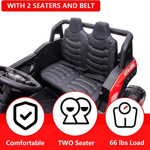 Автомобил на акумулатор - UTV-2 SEAT red