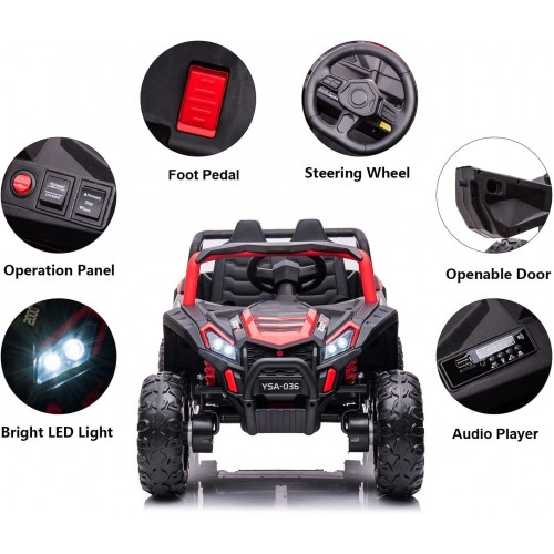 Автомобил на акумулатор - UTV-2 SEAT red