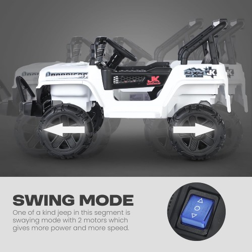 Автомобил на акумулатор - RUBICON white