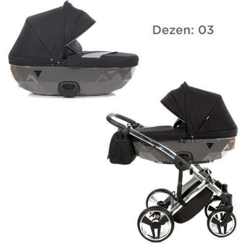 Количка за близнаци Junama Diamond s-line Duo Slim сет (6 in 1)