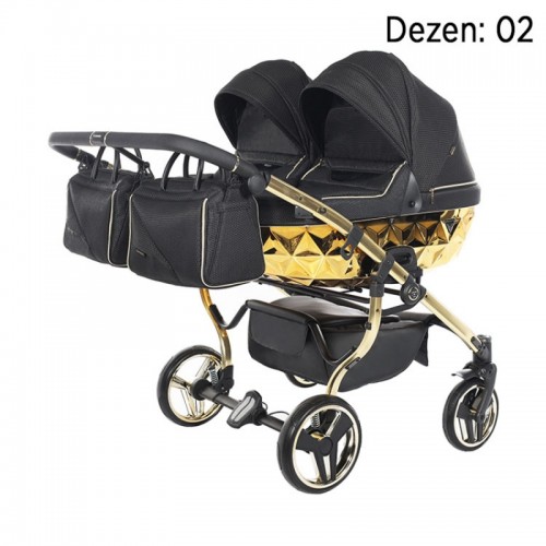 Junama Miror Satin Duo количка за близнаци (4 in 1)