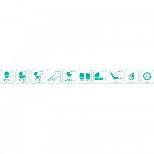 BEBETTO 42 PRO - (4 in1 ) црн рам