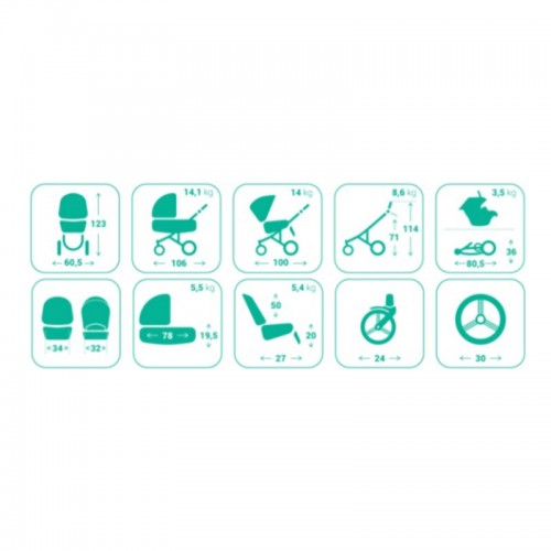 BEBETTO LUCA  (3 in 1) црн рам