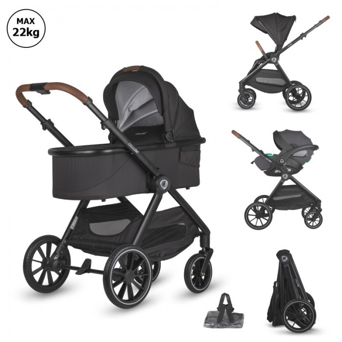 Coccolle количка ASPEN Travel Sistem 3 in 1 jet black