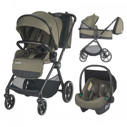 Coccolle количка LISSIA Travel Sistem 3 in 1 moss green
