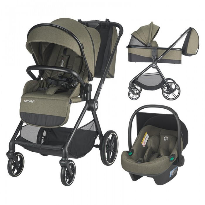 Coccolle количка LISSIA Travel Sistem 3 in 1 moss green