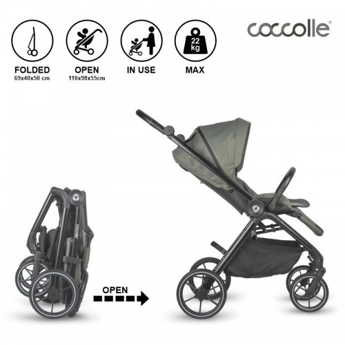 Coccolle количка SERRY Travel Sistem 2 in 1 moss green