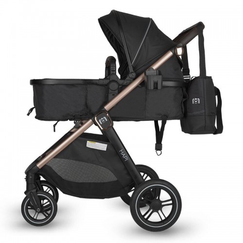 HAPI количка SOLEY (3 in 1) jet black