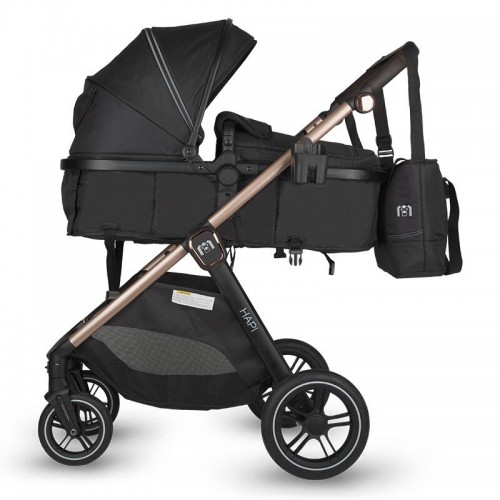 HAPI количка SOLEY (3 in 1) jet black