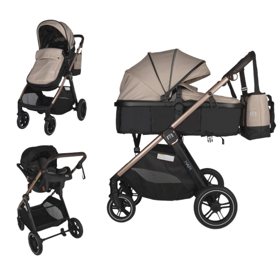 HAPI количка SOLEY (3 in 1) simply taupe