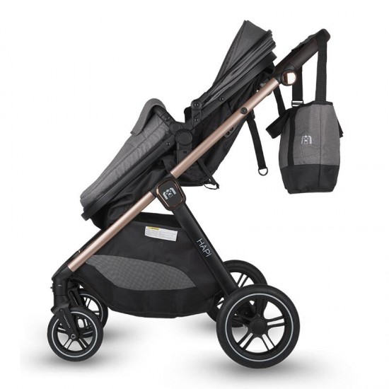 HAPI количка SOLEY (3 in 1) smoked grey