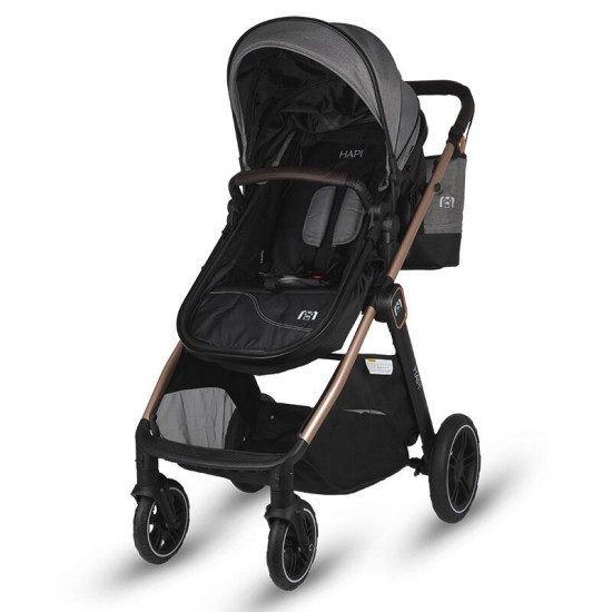 HAPI количка SOLEY (3 in 1) smoked grey