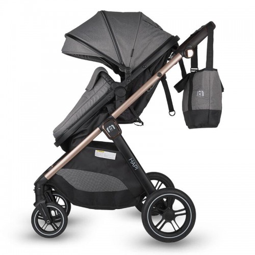 HAPI количка SOLEY (3 in 1) smoked grey