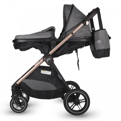 HAPI количка SOLEY (3 in 1) smoked grey