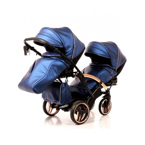 Junama Fluo line Duo Slim количка за близнаци (4 in 1)