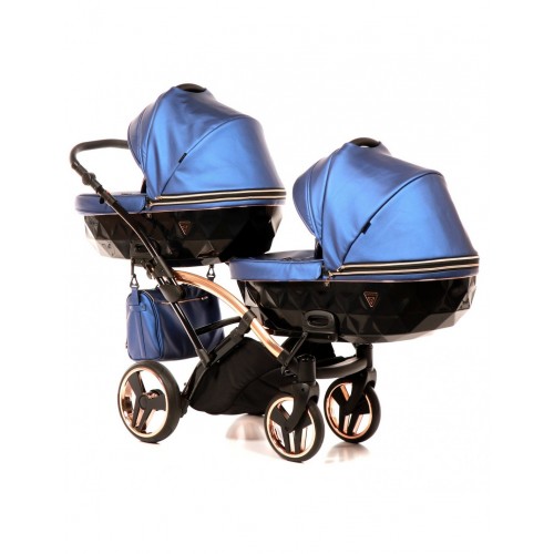 Junama Fluo line Duo Slim количка за близнаци (4 in 1)