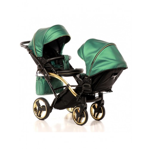 Junama Fluo line Duo Slim количка за близнаци (4 in 1)