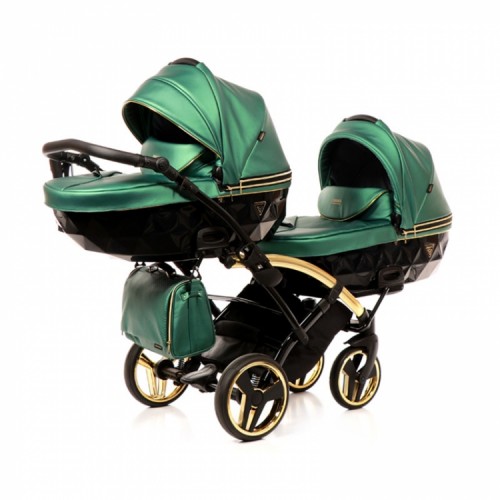Junama Fluo line Duo Slim количка за близнаци (4 in 1)