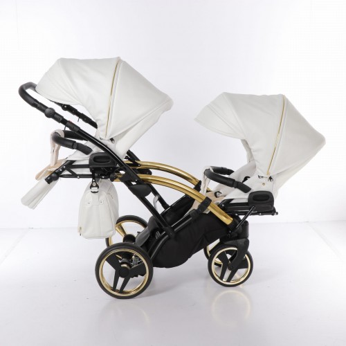 Junama Mirror Satin Duo Slim количка за близнаци (4 in 1)