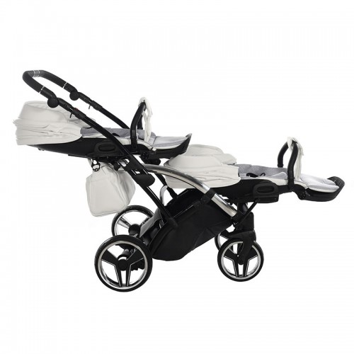 Junama Mirror Satin Duo Slim количка за близнаци (4 in 1)