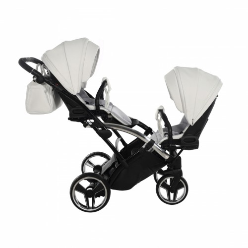 Junama Mirror Satin Duo Slim количка за близнаци (4 in 1)